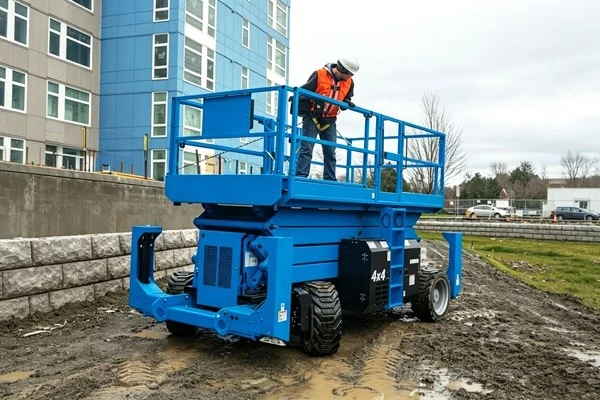 blue Scissor Platform blue Scissor Platform
